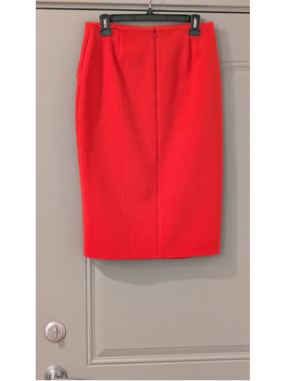 Women's Halogen Red Pencil Skirt with Slit - Size 6 - Picture 4 of 7